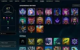 DIAMANTE 4, WR BOM, EMAIL NÃO CONFIRMADO + SKINS - LOL