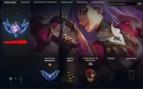 DIAMANTE 4, WR BOM, EMAIL NÃO CONFIRMADO + SKINS - LOL