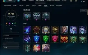 Conta League of Legends 281 SKINS raras