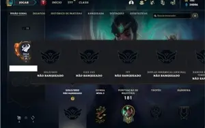 Conta Unranked com 82 Champs e 31 Skins + 1 Rara