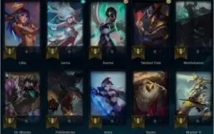 Conta league of legends 75Champions 44Skins 139Icones
