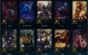 Conta league of legends 75Champions 44Skins 139Icones