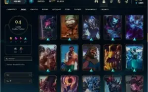 Conta ouro 2 com 131 champs e 94 skins