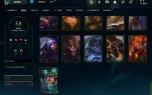 Bronze 4 com 85 Champs e 38 Skins