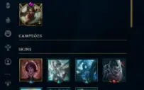 CONTA LOL DIAMANTE 4, 14 skins + espólios