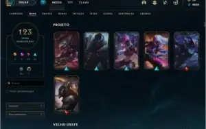 CONTA LEAGUE OF LEGENDS EX GRÃO MESTRE
