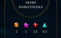 conta do LoL - Prata 3 - 103 Skins