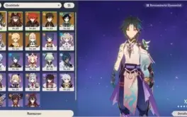 Xiao/Hutao/Venti/Zhongli/DilucKeqing/Jean e Armas 5*