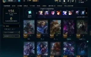 Unranked com 75 Champs e 35 Skins