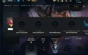 Unranked com 75 Champs e 35 Skins