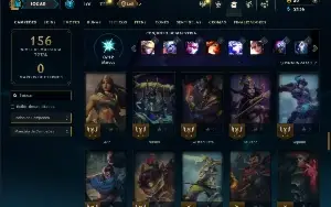 Unranked com 75 Champs e 35 Skins