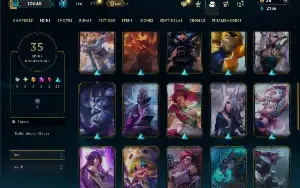 Unranked com 75 Champs e 35 Skins