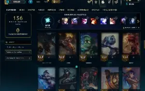 Unranked com 75 Champs e 35 Skins