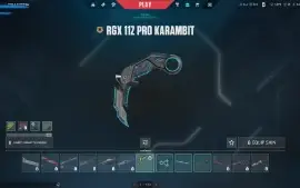Conta Valorant Vandal Kuronami, Karambit RGX + 1800VP