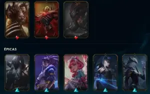 Conta 2012. Skin Rara Rammus Rei e Vitoriosa de 2013, 475nv