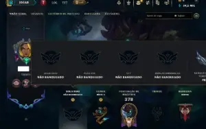 Unranked com TODOS os Champs e 112 Skins ( SUP / JG )