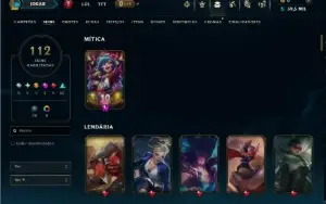 Unranked com TODOS os Champs e 112 Skins ( SUP / JG )