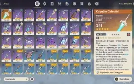 Genshin Impact conta (Raiden C1, Neuvillette, Ayaka ...)