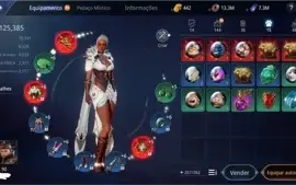 VENDO CONTA MIR4 LVL 90 125K +4 PETS PRA ROLETAR O LENDARIO