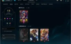 CONTA DE LOL UNRANKED, MAIN YASUO, 18 SKINS