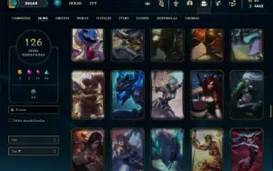Conta bronze 1 com 92 Champs e 126 Skins