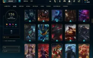 Conta bronze 1 com 92 Champs e 126 Skins