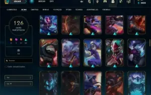 Conta bronze 1 com 92 Champs e 126 Skins