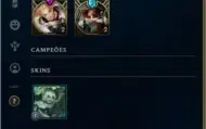 Conta de league of legends Gold 4  ( skins Vitoriosa 2014  )