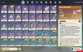 Vendo conta de Genshin AR59 no Server NA