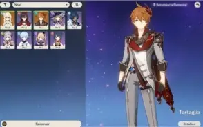 Genshin Impact / AR 7 / Tartaglia (Childe) + 4 SR