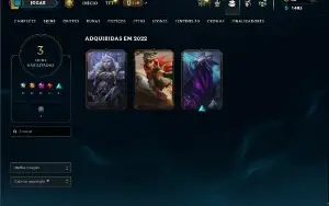 Prata 4 com 35 Champs e 5 Skins +4 Fragmentos