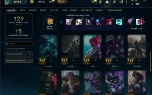 Prata 4 com 35 Champs e 5 Skins +4 Fragmentos