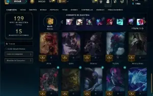 Prata 4 com 35 Champs e 5 Skins +4 Fragmentos