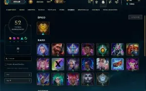 Prata 4 com 35 Champs e 5 Skins +4 Fragmentos