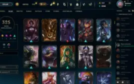 Conta no LOL com mais de 325 Skins e 35 cromas