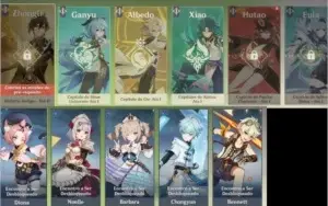 CONTA AR46 5 NAT5* ZONGLI/QIQI/KLEE/TARTAGLIA/KAZUHA
