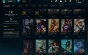 Esmeralda 3 com 32 Champs e 3 Skins + 4 Fragmentos