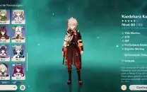 Conta gensh CV 55 raiden zhong yelan ayaka e muito mais