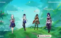 Conta gensh CV 55 raiden zhong yelan ayaka e muito mais