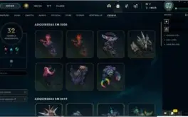 Conta 202 skins all champions and mt mais.