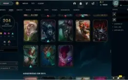 Conta 202 skins all champions and mt mais.