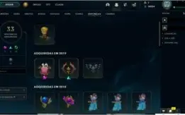 Conta 202 skins all champions and mt mais.