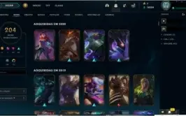 Conta 202 skins all champions and mt mais.