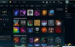 Conta 202 skins all champions and mt mais.