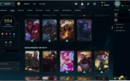 Conta 202 skins all champions and mt mais.