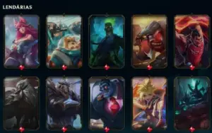 Conta LOL nv 224, Pltna 5, único dono, 317 Skins.