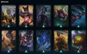 Conta LOL nv 224, Pltna 5, único dono, 317 Skins.