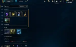 Platina 3 com 27 Champs e 3 Fragmentos de skins + 400 RP