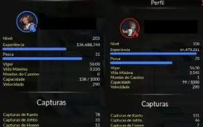 Vendo conta Pokexgames Servidor Gold lvl 203  maker 158