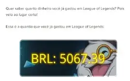 Vendo conta rara de lol com + de 5k investido